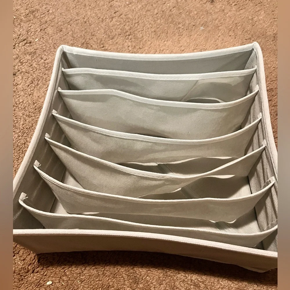 Gray Fabric Drawer Organizer
